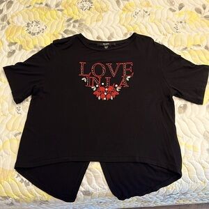 Black Guess Dressy T-Shirt